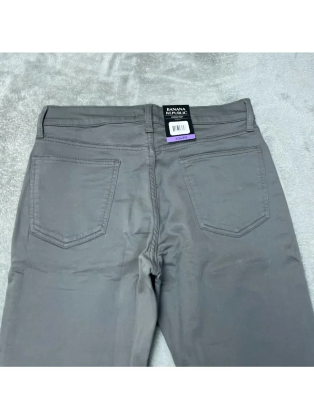 Banana Republic Men's 30x30 Gray 5-Pocket Pants Cotton Blend e1788